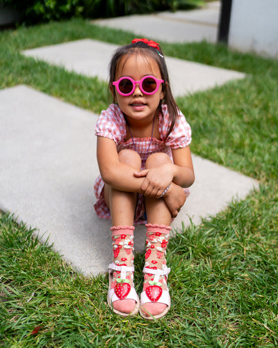 Sock candy strawberry socks for kids sheer girls socks